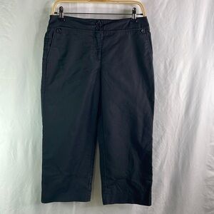 Ann Taylor Margo button detail cropped pants.